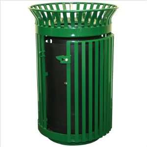 Witt QC3610 G MFT Queen City 36 Gallon Gated Trash Receptacle and Flat 