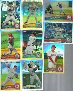 2011 Topps Chrome Refractor Card Lot x18 Different  
