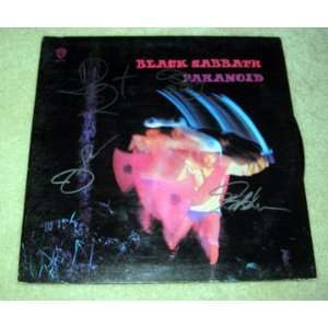 BLACK SABBATH autographed PARANOID Record 
