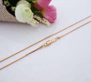 24K Gold Plated Long SNAKE CHAIN Necklace Jewelry 80cm  