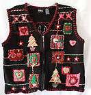 ugly tacky christmas party sweater vest xl extra large country