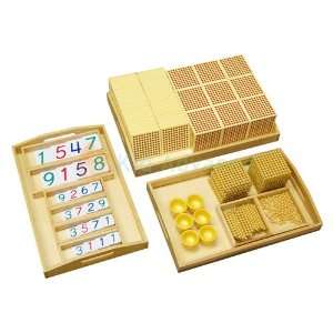  Kid Advance Montessori Golden Bead Material Toys & Games