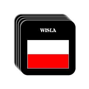  Poland   WISLA Set of 4 Mini Mousepad Coasters 