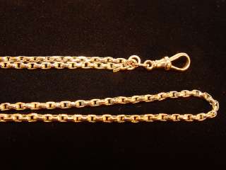 Vintage 9K Rose Gold 51 Rolo Link Watch Chain 25.84gms  