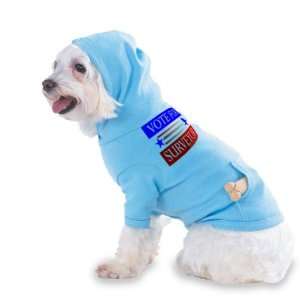 VOTE FOR SURVEYOR Hooded (Hoody) T Shirt with pocket for your Dog or 