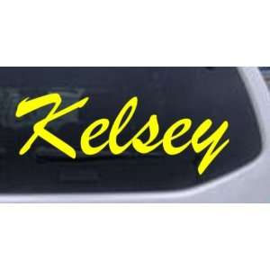  Kelsey Car Window Wall Laptop Decal Sticker    Yellow 50in 