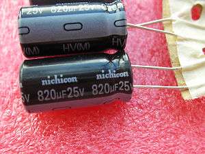 50,Nichicon 25V 820UF Electrolytic Capacitors 10X20mm  