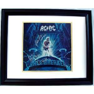 AC/DC Autographed Framed BALLBREAKER Signed LP Flat Toys 