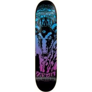 Zero Brockman Death Trip Skateboard Deck   8.12 Purple/Blue Fade 