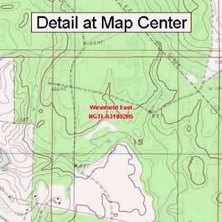  USGS Topographic Quadrangle Map   Winnfield East 