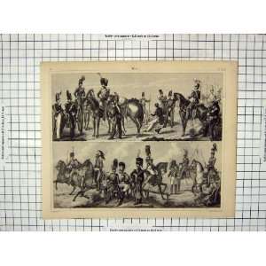  Henry Winkles Engraving Soldiers Battle Horses