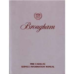    1989 CADILLAC BROUGHAM Service Shop Repair Manual Book Automotive