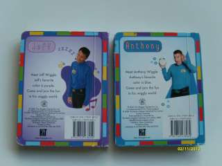 Lot 2 THE WIGGLES Board Books ANTHONY Tambourine Drums JEFF Accordion 