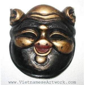  Vietnamese Decorative Masks   10 x 9 VMB10