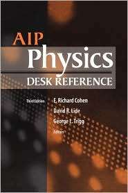   Reference, (0387989730), E. Richard Cohen, Textbooks   