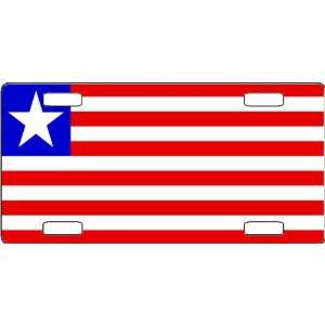 Liberia Flag Vanity License Plate