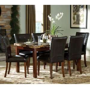  Achillea Faux Marble Dining Room Set by Homelegance 