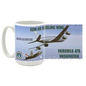 USAF 92nd Air Refueling Wing KC 135 Coffee Mug  Kitchen 