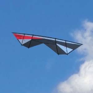  Revolution Supersonic Quad Line Stunt Kite Red Black Made 