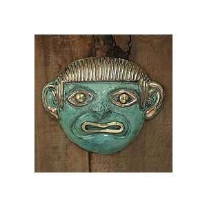    NOVICA Bronze and copper mask, Sipan Nobleman