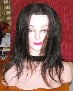 Mannequin Head100%Real Human Hair +shoulder 2 part  