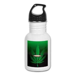    Kids Water Bottle Marijuana Joint and Leaf 