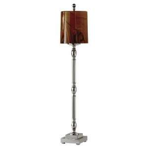  Independents Polished Nickel Candlestick Table Lamp