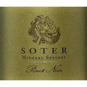  2009 Soter Mineral Springs Pinot Noir 750ml Grocery 