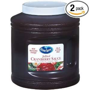 Ocean Spray Jellied Cranberry Sauce Resealable Plastic, 101 Ounce 