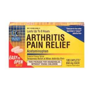  Quality Choice Arthritis Non Aspirin 650mg. Pain Relief 