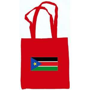 South Sudan Souvenir Tote Bag Red
