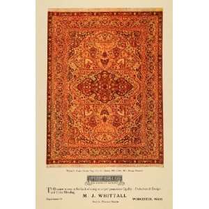 1910 Ad Whittall Anglo Persian Rug Design Carpet Floors   Original 