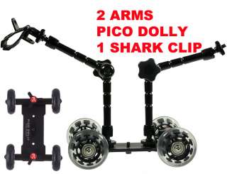 Pico Flex Skater Digital DSLR Camera Slider Dolly Kit 2 Arms, Dolly 