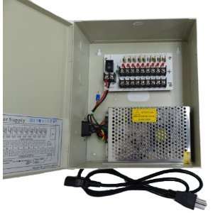 CCTV 12V DC Power Distribution Supply Box 9CH 9 CH 5AmP  