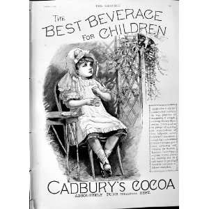  1890 Advertisement CadburyS Cocoa Drinking Chocolate 