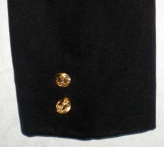 Vintage Russian Soviet Navy Officer Uniform Naval Black Jacket Tie 