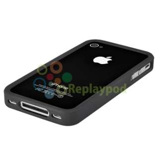 PRIVACY FILM+BLACK CASE+CAR CHARGER+CORD for iPhone 4 G  