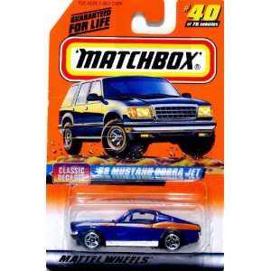  matchbox blue 68 mustang cobra jet classic decade 40 1997 