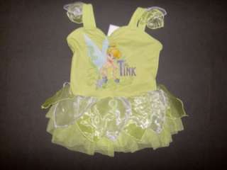 Disney baby Tink green one piece swimsuit girls 24 month  