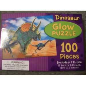  Dinosaur Glow Puzzle   100 Pieces Toys & Games
