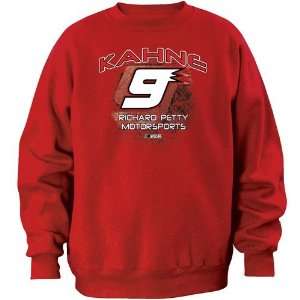  #9 Kasey Kahne Red Aero Push Crew Sweatshirt Sports 