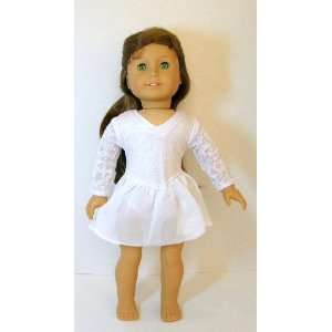  American Girl Doll Clothes White Ice Skate Outfit Toys 