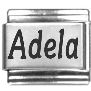  Adela Laser Name Italian Charm Link Jewelry