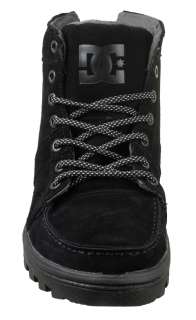 DC Shoes Mens Boots Woodland Lace Up Black Suede 303241  