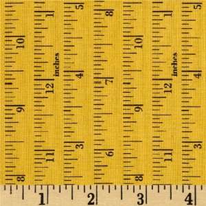   Love Tape Measure Yellow Fabric By The Yard Arts, Crafts & Sewing