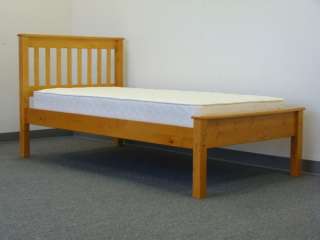 SOLID WOOD TWIN BED MISSION HONEY beds  