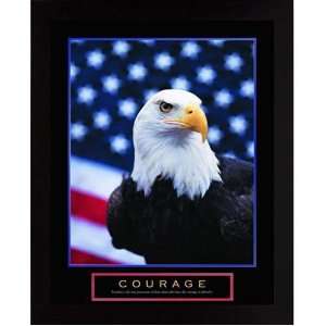  3 Framed Patriotic Freedom Eagle Motivational Posters 