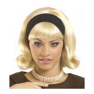1950s Peggy Sue Flip Up Blonde Wig w/ Headband  