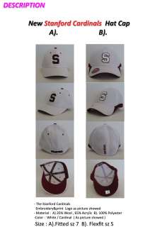 New stanford cardinal hats caps sz fitted(7) , flexfit(S)  