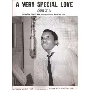  Sheet Music A Very Special Love Johnny Nash 180 